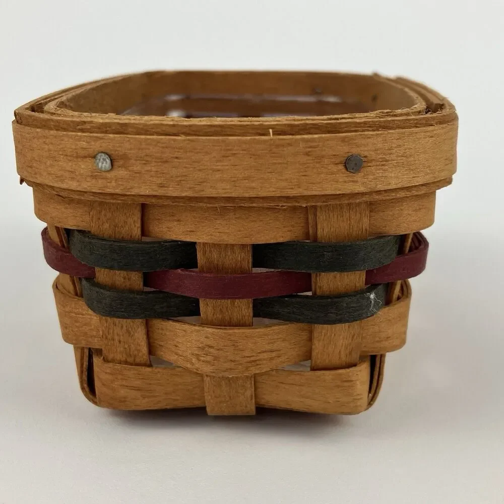 Longaberger Business Card Basket 1994 | /w Protector Home Storage VTG (17477)
